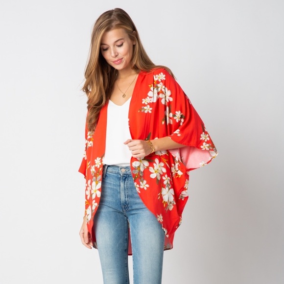 🔥 LAST 1!🔥 SMALL Marlee Floral Print Kimono - Picture 2 of 8